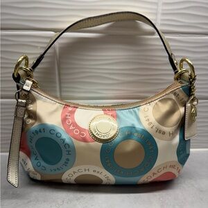 Coach Snaphead Signature Satin Print Bag